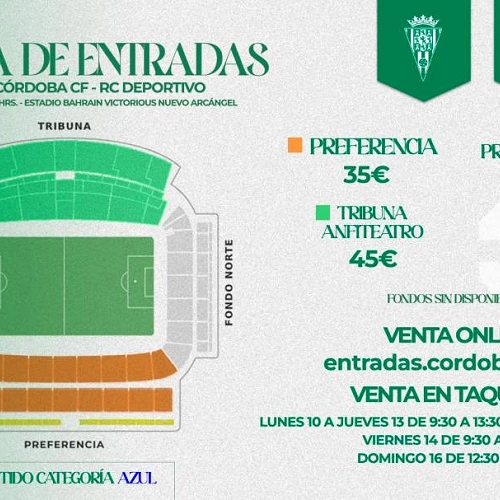Venta Entradas Córdoba - Deportivo