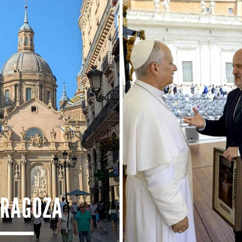 Papa León XIV y Zaragoza