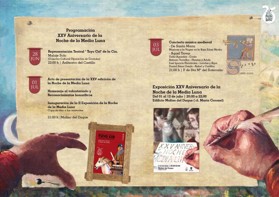 Se celebra el 25 aniversario de la Noche de la Media Luna de Aguilar de la Frontera