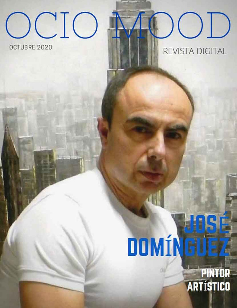 El Pintor jienense José Domínguez portada de la revista OCIO MOOD México.