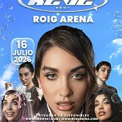 Cartel anunciador Maria Becerra en Reve Fest Roig Arena